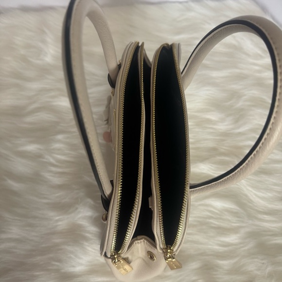 Elegant Big Buddha Bone/Beige Pink Floral Handbag - Picture 3 of 8